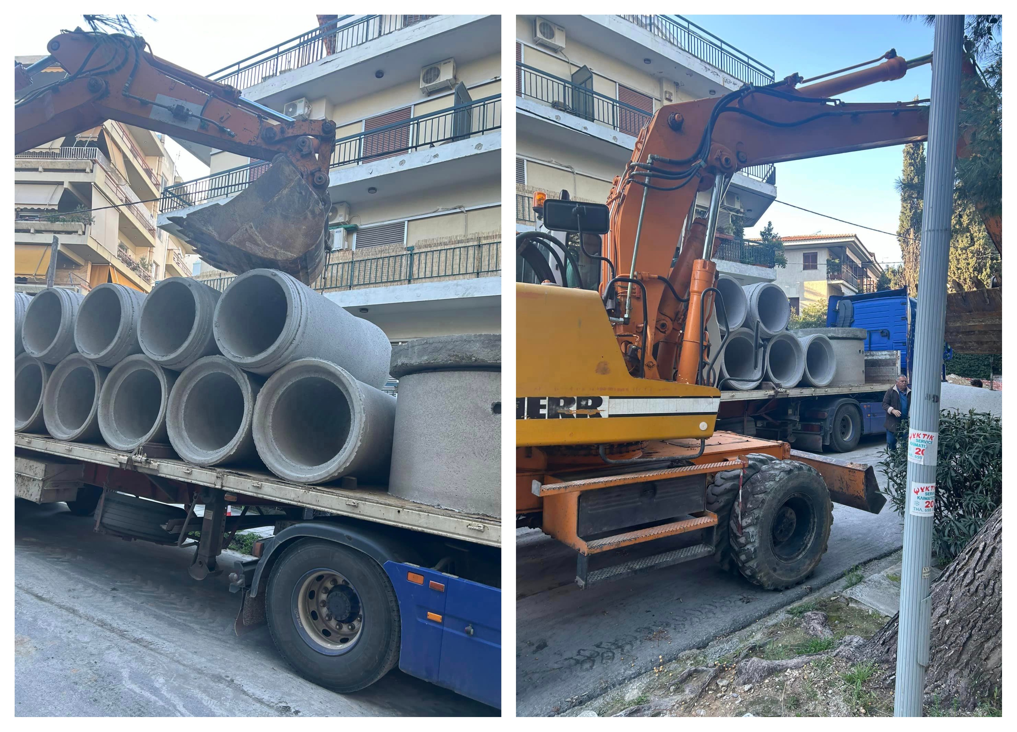 Νέος, μεγαλύτερος αγωγός αντιπλημμυρικής θωράκισης στην οδό Πράσινου Λόφου