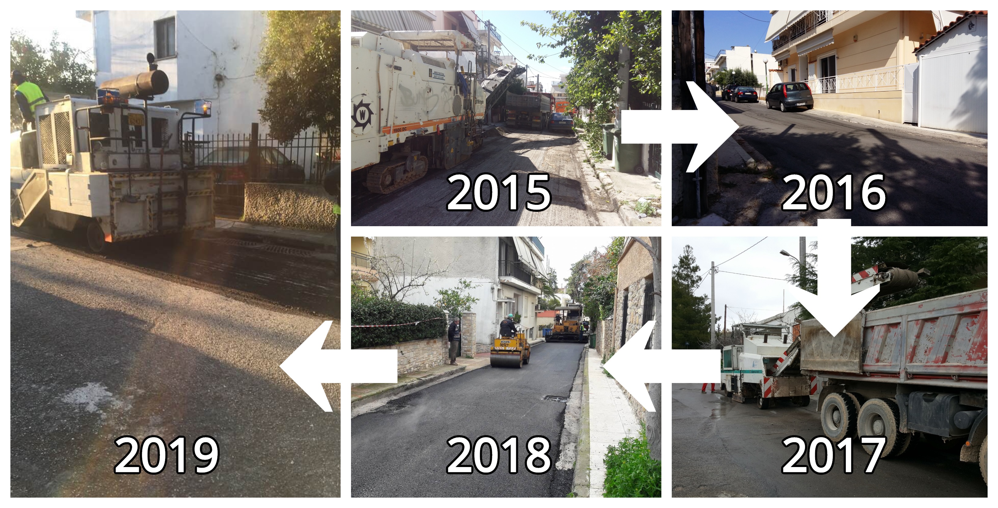 Ξεκίνησαν οι φετινές ασφαλτοστρώσεις του Δήμου Ηρακλείου Αττικής: πλέον των 60 δρόμων στο πρόγραμμα