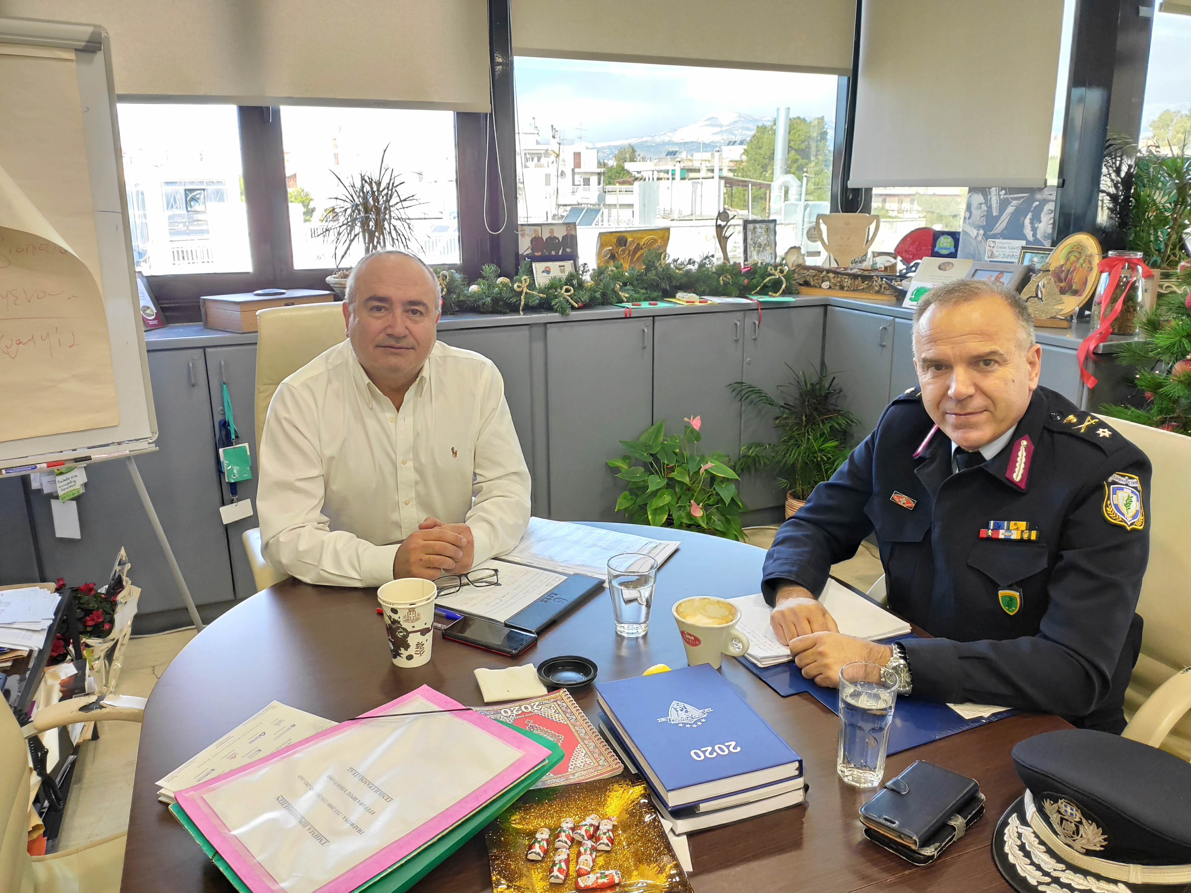 Σε προτεραιότητα η ασφάλεια των πολιτών: η κορυφή της ατζέντας της συνάντησης Μπάμπαλου – ταξιάρχου Ρόκκου